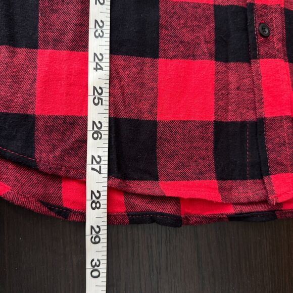 Frontierland Goofy Shirt Men Medium Checkered Flannel Top Disney Park Merch Xmas - Picture 10 of 10